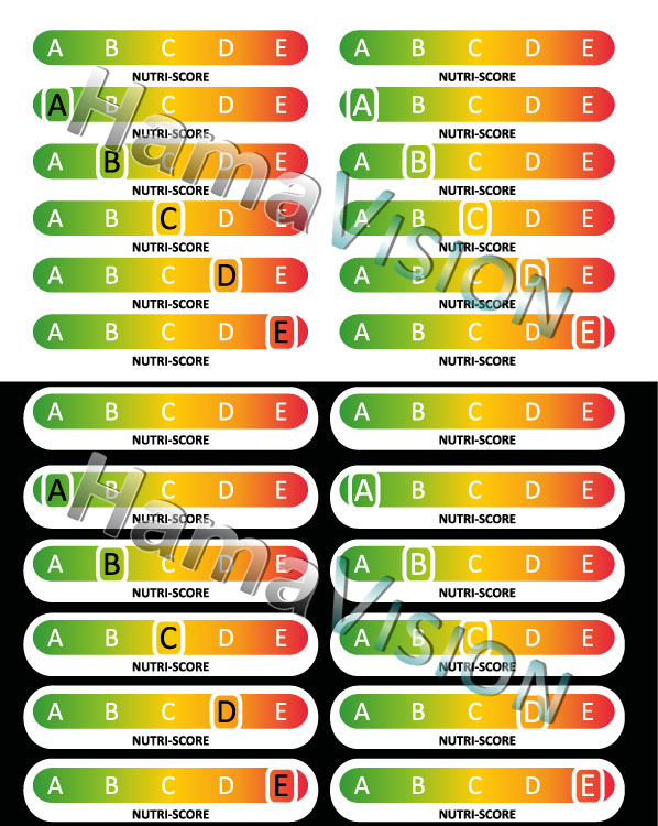NUTRI-SCORE - Food information - Rating score - A to E range	