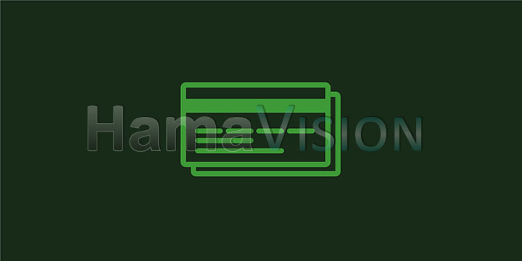 Credit card Icon - Money Symbol - Green